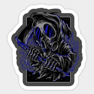 Reaper Scythe Smoke Purple Sticker